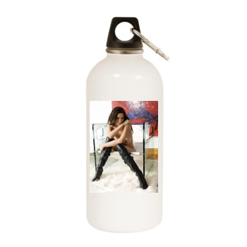 Alexandra Kamp White Water Bottle With Carabiner