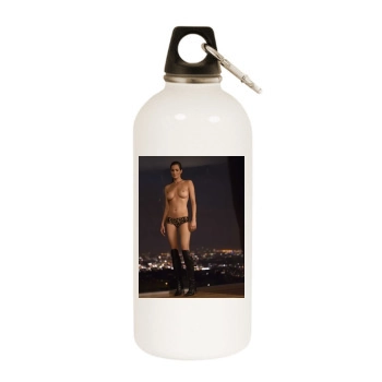 Alexandra Kamp White Water Bottle With Carabiner