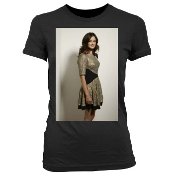 Alexis Bledel Women's Junior Cut Crewneck T-Shirt