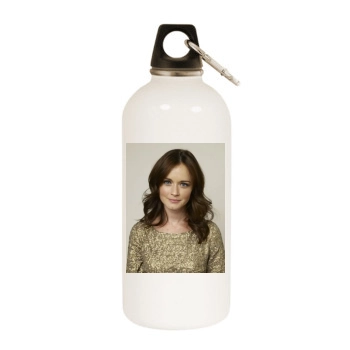 Alexis Bledel White Water Bottle With Carabiner