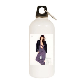 Ali Stephens White Water Bottle With Carabiner