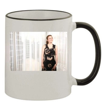 Alicia Silverstone 11oz Colored Rim & Handle Mug