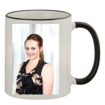 Alicia Silverstone 11oz Colored Rim & Handle Mug