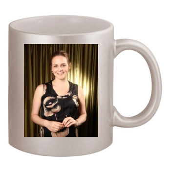 Alicia Silverstone 11oz Metallic Silver Mug