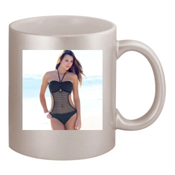 Alina Vacariu 11oz Metallic Silver Mug