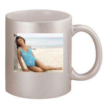 Alina Vacariu 11oz Metallic Silver Mug