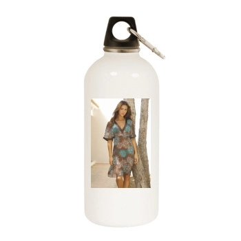 Alina Vacariu White Water Bottle With Carabiner