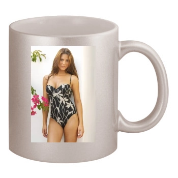 Alina Vacariu 11oz Metallic Silver Mug