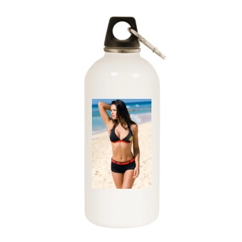 Alina Vacariu White Water Bottle With Carabiner