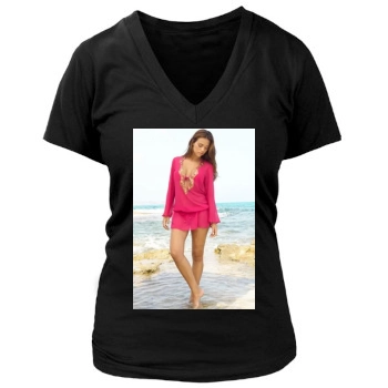 Alina Vacariu Women's Deep V-Neck TShirt