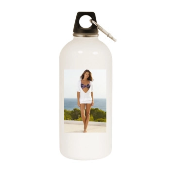 Alina Vacariu White Water Bottle With Carabiner