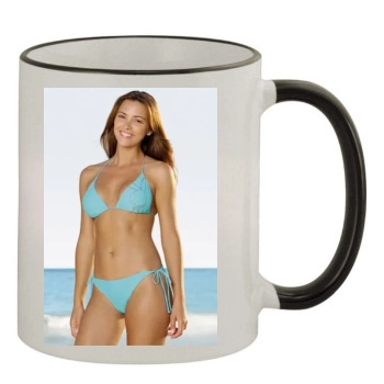 Alina Vacariu 11oz Colored Rim & Handle Mug