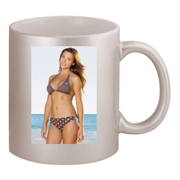 Alina Vacariu 11oz Metallic Silver Mug