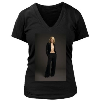 Alison Eastwood Women's Deep V-Neck TShirt