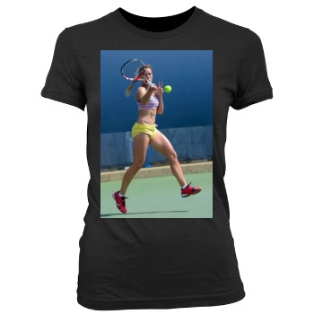 Alize Cornet Women's Junior Cut Crewneck T-Shirt