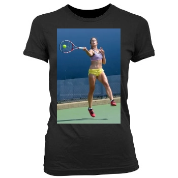 Alize Cornet Women's Junior Cut Crewneck T-Shirt