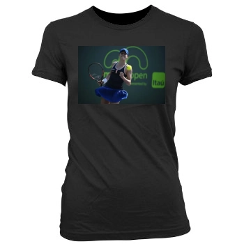 Alize Cornet Women's Junior Cut Crewneck T-Shirt