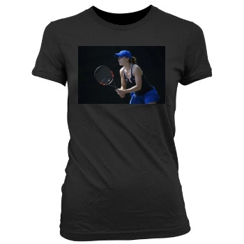 Alize Cornet Women's Junior Cut Crewneck T-Shirt