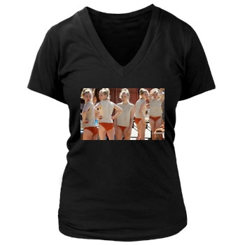 Amanda Seyfried Women's Deep V-Neck TShirt