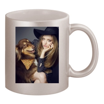 Amanda Seyfried 11oz Metallic Silver Mug