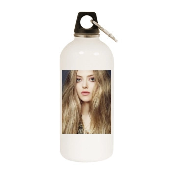 Amanda Seyfried White Water Bottle With Carabiner