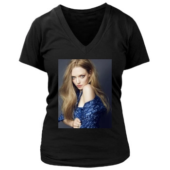 Amanda Seyfried Women's Deep V-Neck TShirt