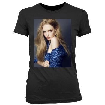 Amanda Seyfried Women's Junior Cut Crewneck T-Shirt