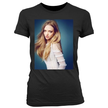 Amanda Seyfried Women's Junior Cut Crewneck T-Shirt