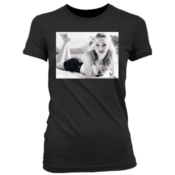 Amanda Seyfried Women's Junior Cut Crewneck T-Shirt