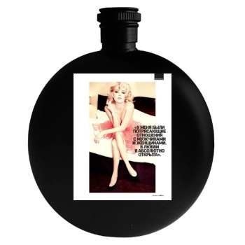 Amber Heard Round Flask