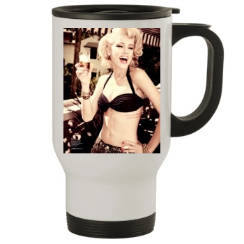 Amber Heard Stainless Steel Travel Mug