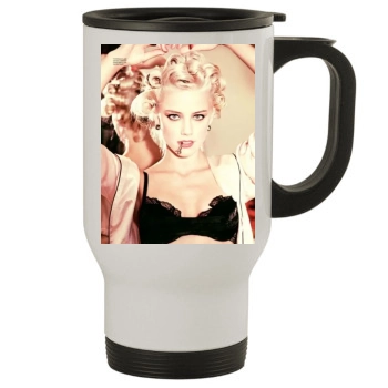 Amber Heard Stainless Steel Travel Mug