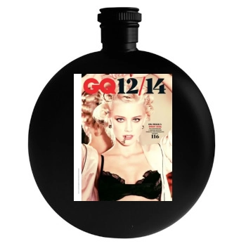 Amber Heard Round Flask