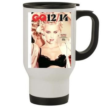 Amber Heard Stainless Steel Travel Mug