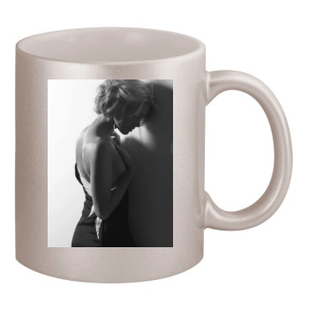 Amber Heard 11oz Metallic Silver Mug