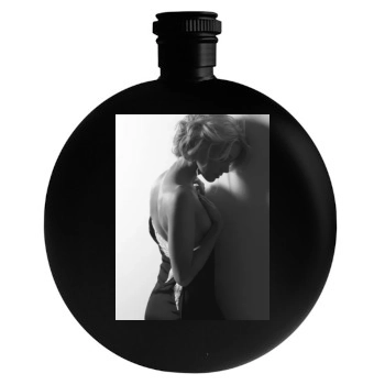 Amber Heard Round Flask