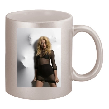 Amber Heard 11oz Metallic Silver Mug