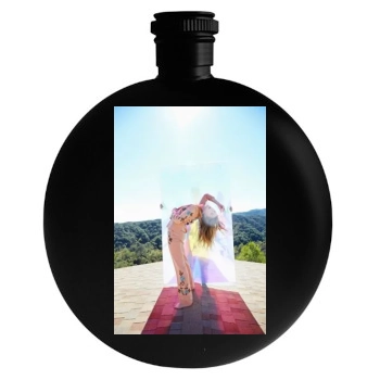 Amber Heard Round Flask