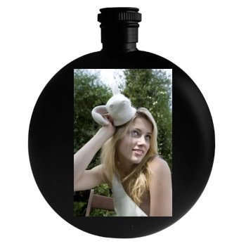 Amber Heard Round Flask