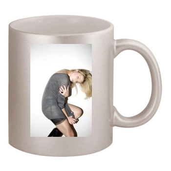 Amber Heard 11oz Metallic Silver Mug