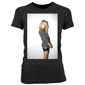 Amber Heard Women's Junior Cut Crewneck T-Shirt