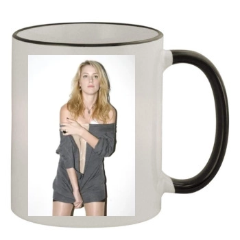 Amber Heard 11oz Colored Rim & Handle Mug