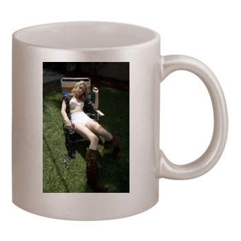 Amber Heard 11oz Metallic Silver Mug