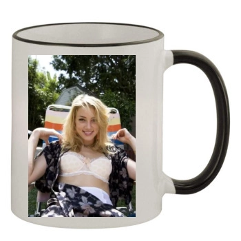 Amber Heard 11oz Colored Rim & Handle Mug