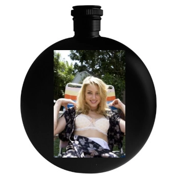 Amber Heard Round Flask