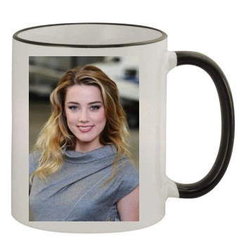 Amber Heard 11oz Colored Rim & Handle Mug