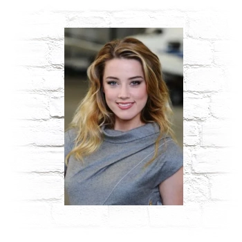 Amber Heard Metal Wall Art