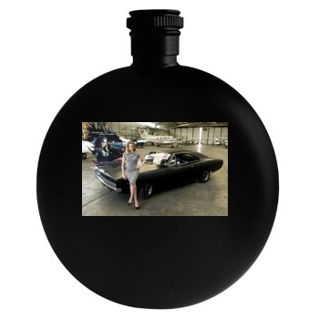 Amber Heard Round Flask