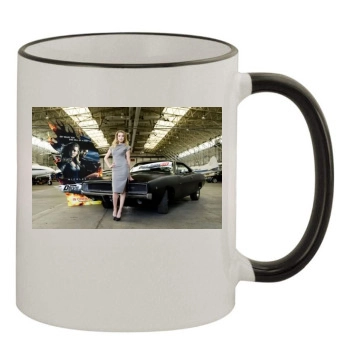 Amber Heard 11oz Colored Rim & Handle Mug