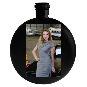 Amber Heard Round Flask